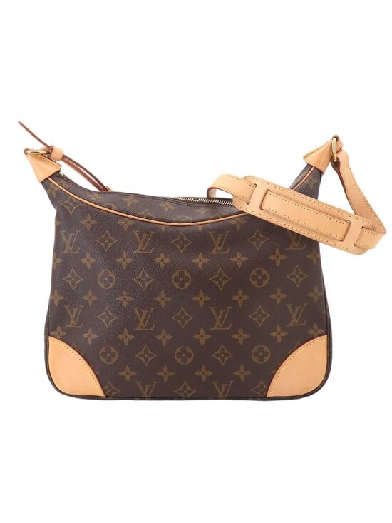 Louis Vuitton Handbags - Louis Vuitton Monogram Shoulder Bag Brown Gold Boulogne